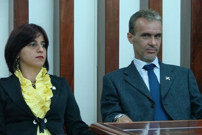 Presidente do Rotary Rio Preto José Eustáquio e sua esposa Jaqueline
