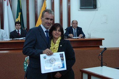 Presidente do Rotary José Eustáquio e sua esposa
