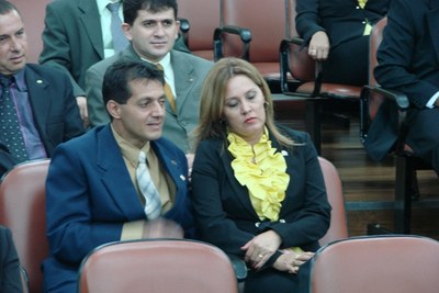 Rotaryano José Anicésio e sua esposa