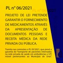 PROJETO PRETENDE GARANTIR O FORNECIMENTO DE MEDICAMENTOS PARA A POPULAÇÃO