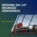 RESUMO DA 14ª REUNIÃO ORDINÁRIA