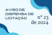 CÂMARA MUNICIPAL DE UNAÍ PUBLICA AVISO DE CONTRATAÇÃO DIRETA  Nº 23 DE 2024 